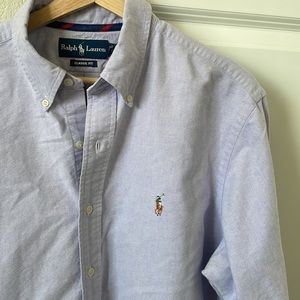 Ralph Lauren classic fit light purple shirt men